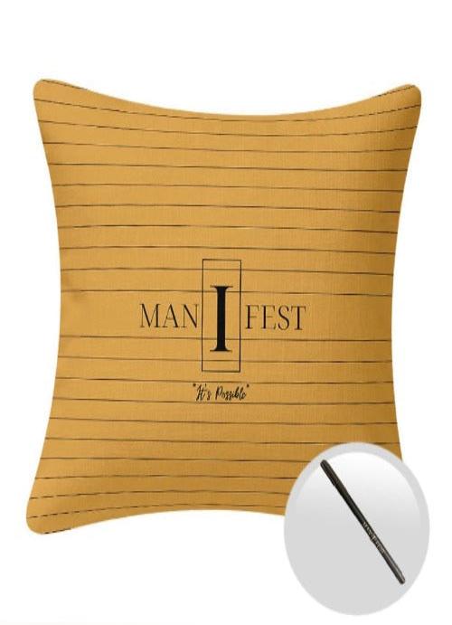 I Manifest "You Had Me At Yellow" Pillow Cover